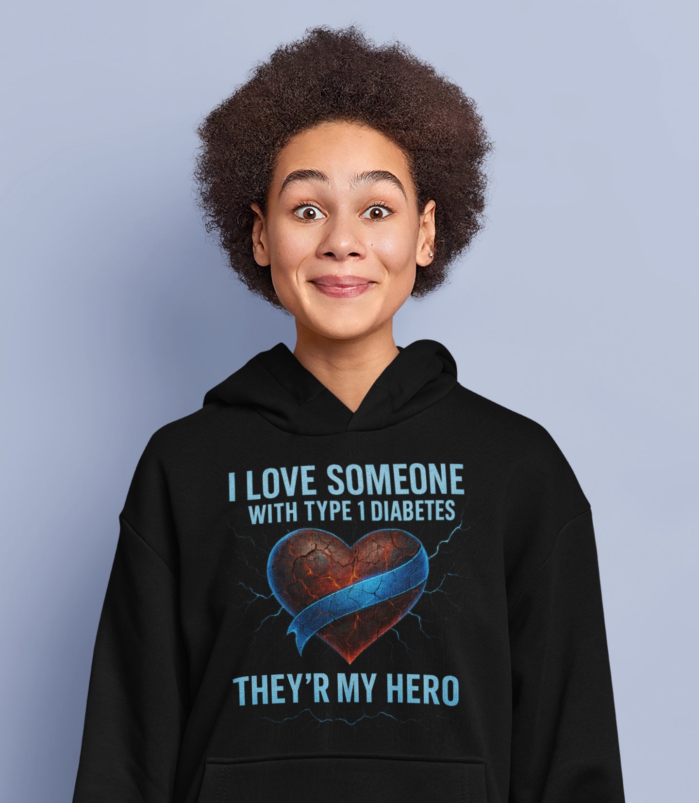 I Love Someone With Type 1 Diabetes – They’re My Hero Hoodie