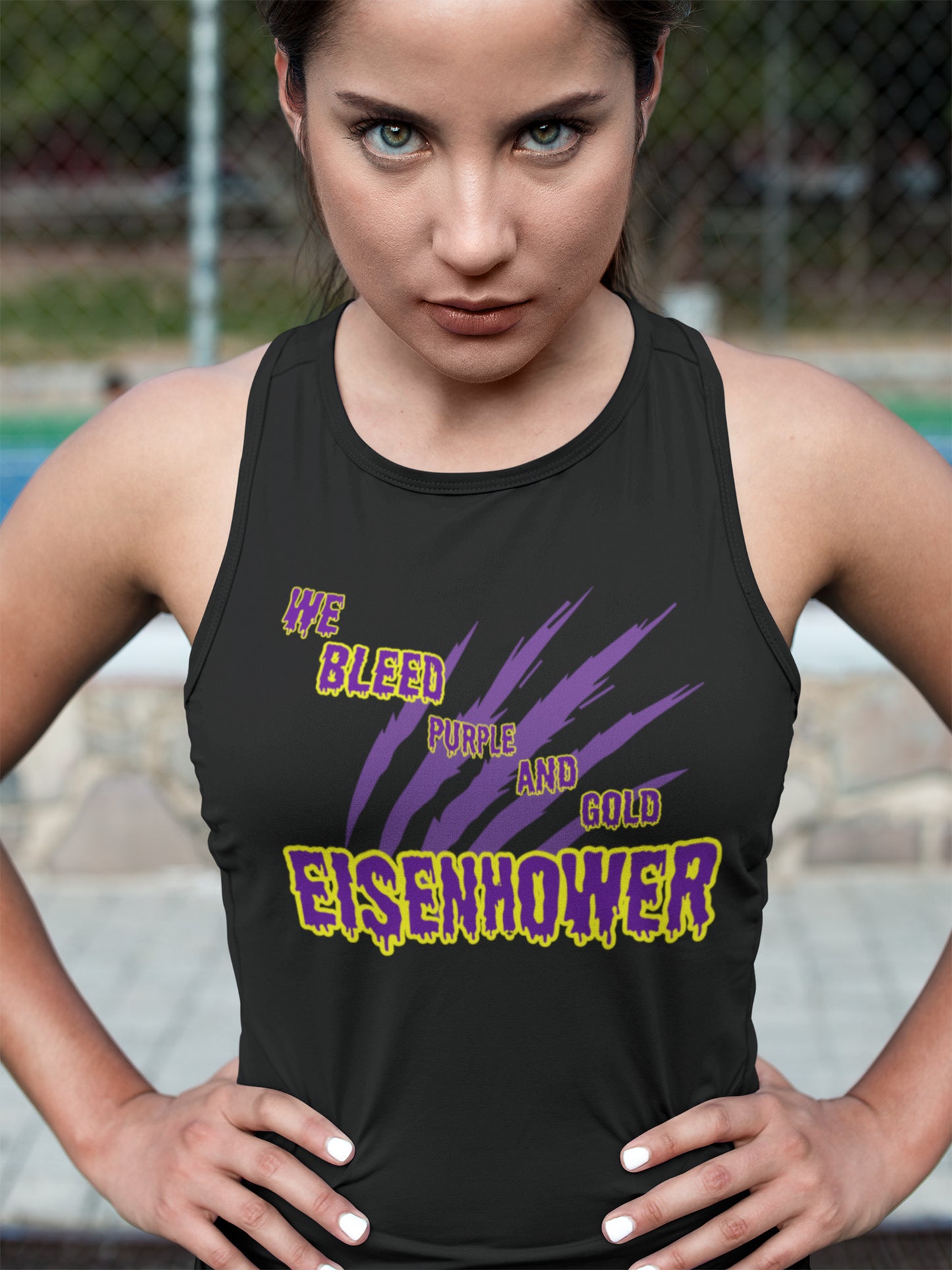Tank We Bleed Purple and Gold