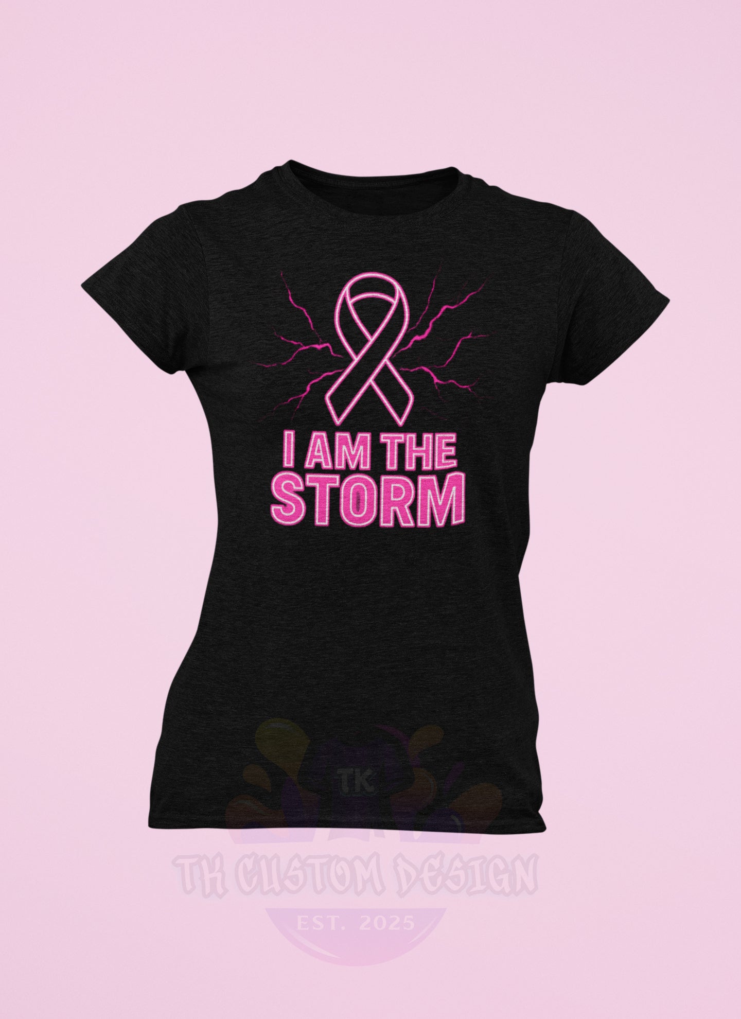 T- Shirt Breast Cancer Awareness 1 I Am the Storm