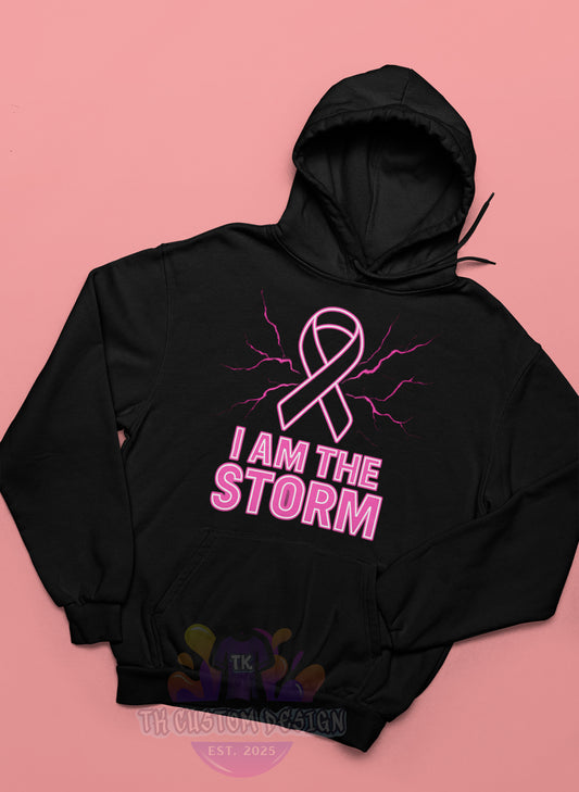 Hoodie Breast Cancer I am the Storm