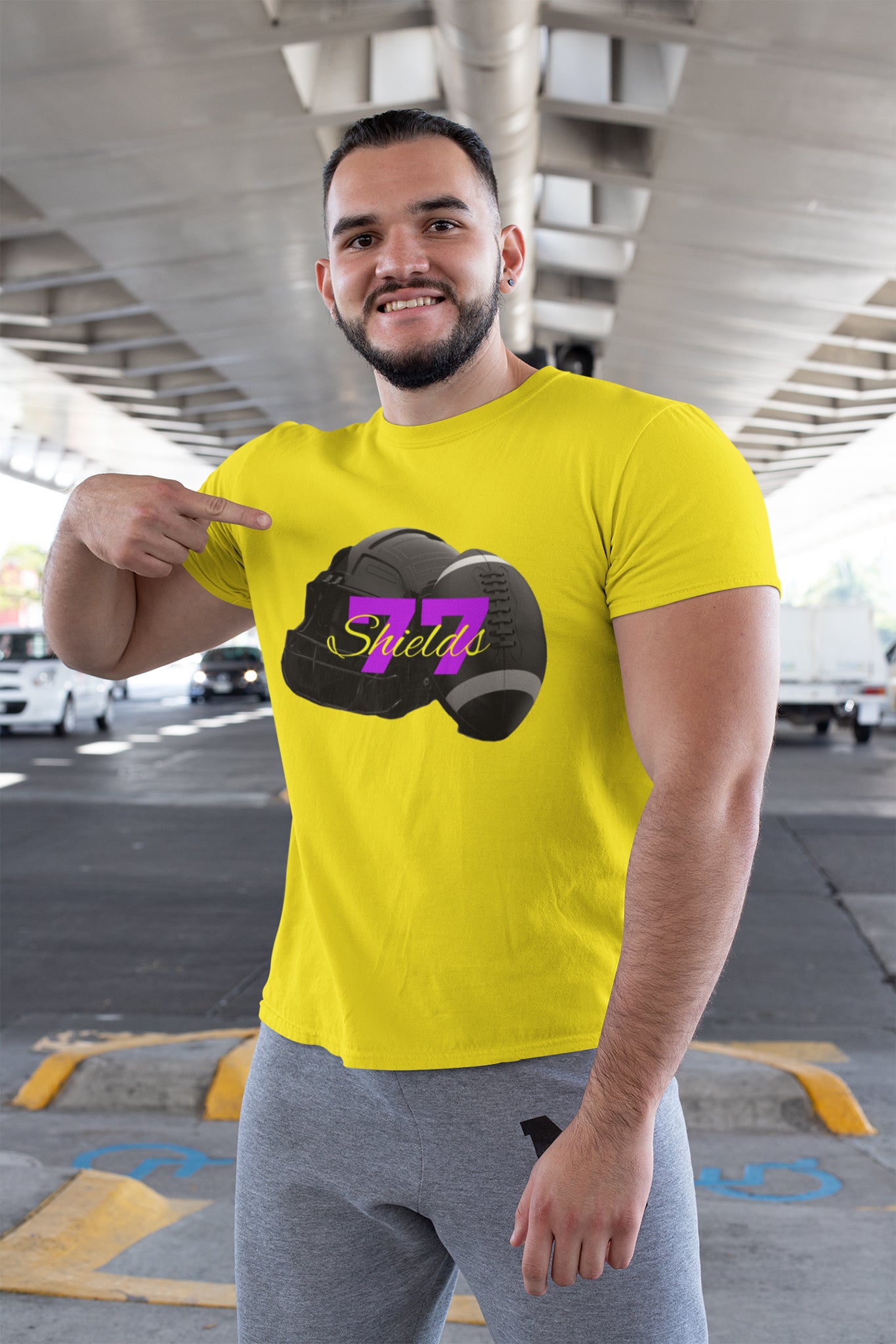 T-Shirt Football Quinn Shields 77